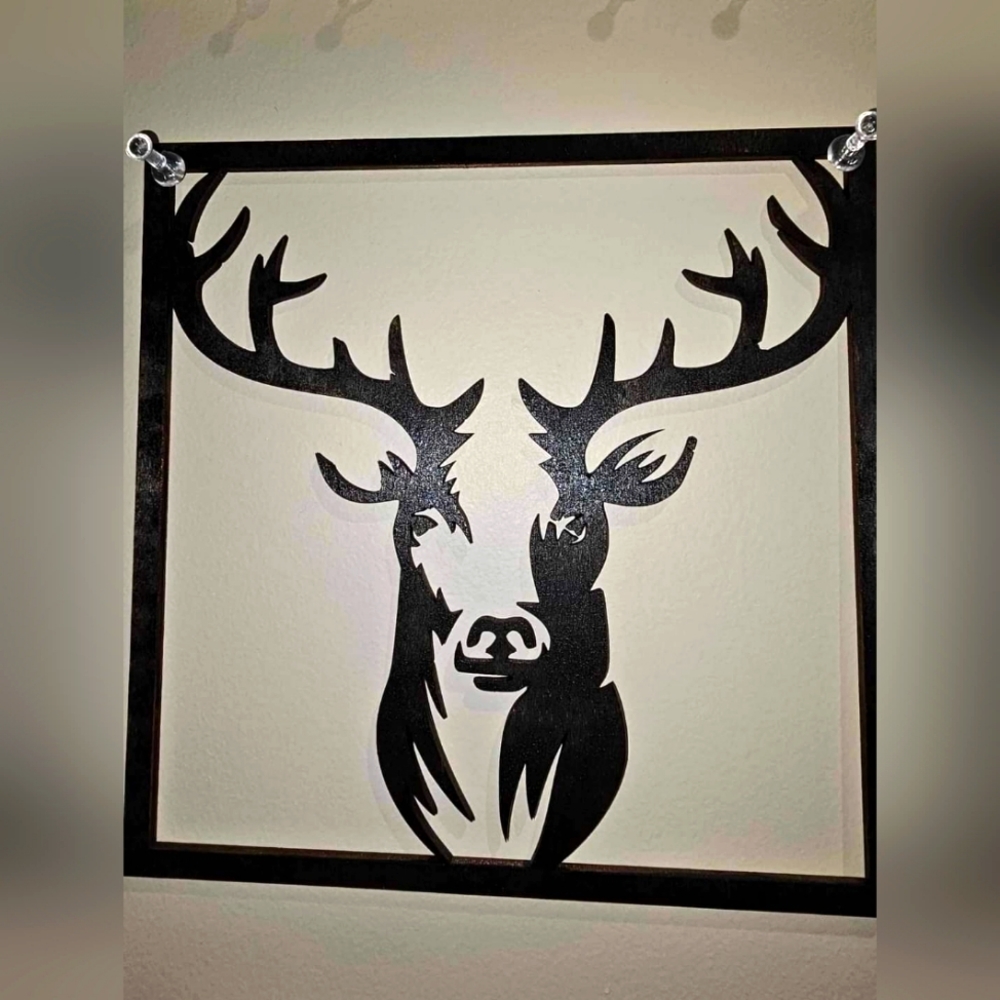 Symmetrical Deer cutout